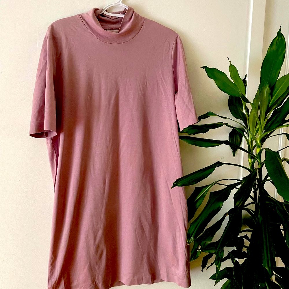COS mauve t-shirt dress